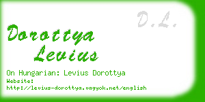 dorottya levius business card